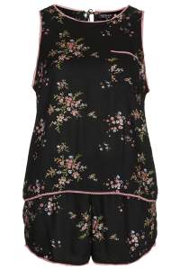 TOPSHOP FLORAL PRINT PJ CAMI AND SHORTS