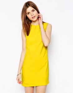 asos yellow dress