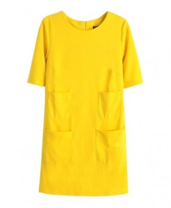 chicnova yellow dress